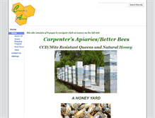 Tablet Screenshot of carpenters-apiaries.com